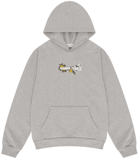 Denim Tears Embroidered Logo Hoodie Grey