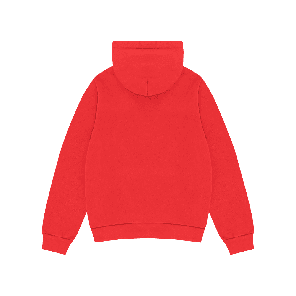 Denim Tears Embroidered Logo Hoodie Red