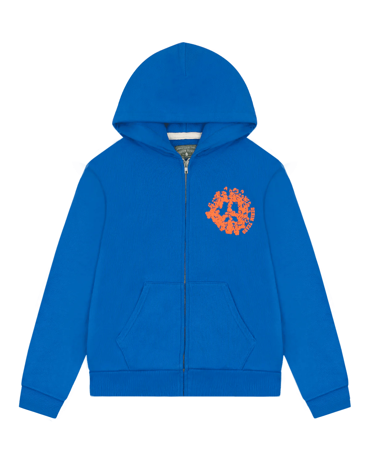 Denim Tears University Zip Hoodie Royal Blue