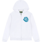 Denim Tears University Zip Hoodie White