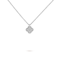 Van Cleef & Arpels Ciondolo Sweet Alhambra in oro bianco 18K, diamanti