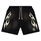 Hellstar Studios Flame Shorts Black & White