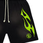 Hellstar Studios Flame Shorts Green