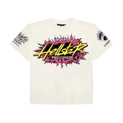 Hellstar Records T-Shirt White & Pink