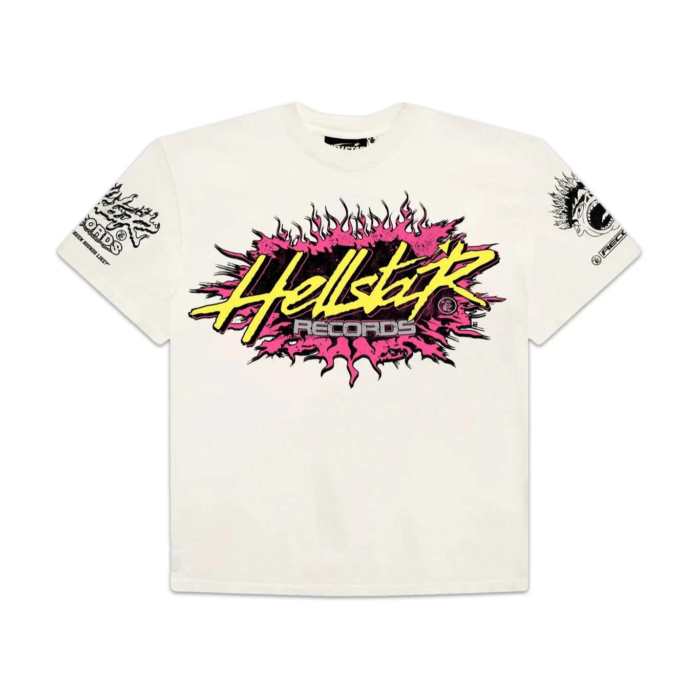 Hellstar Records T-Shirt White & Pink