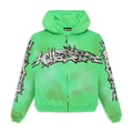 Hellstar Graffiti Felpa con Zip Verde