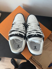 Louis Vuitton LV Trainer Monogram Denim White Black