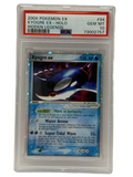 2004 Pokémon Leggende Nascoste Kyogre Ex Holo 94/101 PSA 10 GEM MINT