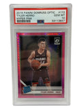 2019 Panini Donruss Optic Tyler Herro Hyper Pink Scheda da Rookie #172 PSA 10 GEMMA COME NUOVA