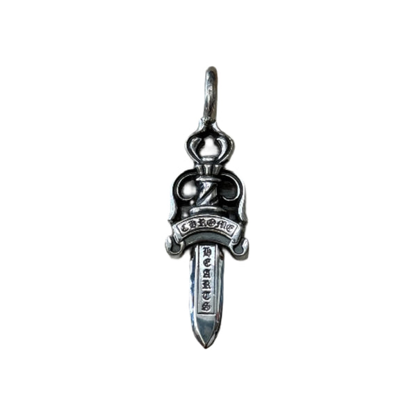 Chrome Hearts Double Dagger Silver Pendant
