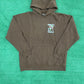 Complexcon x Verdy Brown Chest Logo Graphic Hoodie Brown