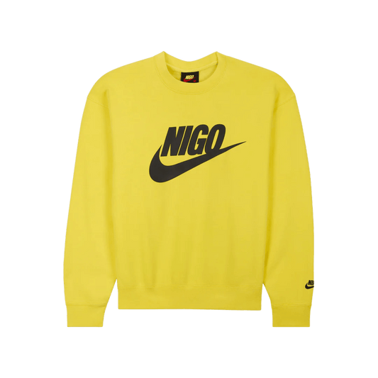 Nike x Nigo NRG Fleece Crew Sweatshirt Yellow