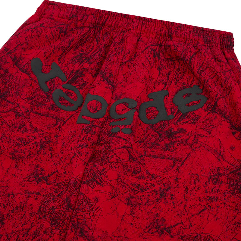 Sp5der OG Tree Camo Sweatpants Red