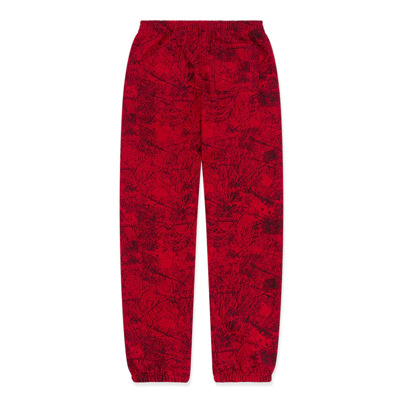 Sp5der OG Tree Camo Sweatpants Red