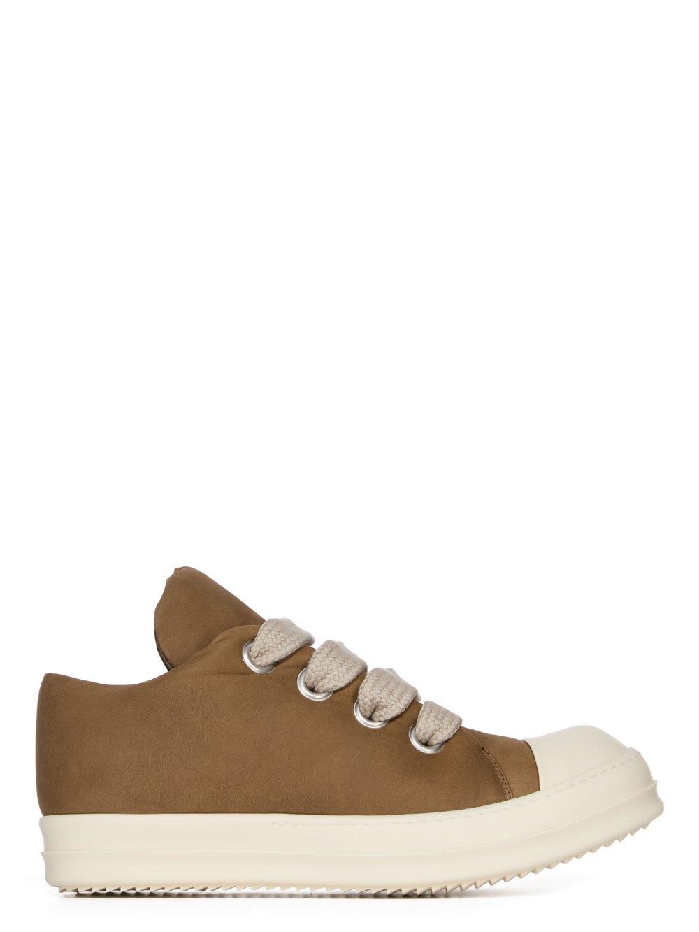 Rick Owens Porterville Runway Jumbo Laced Low Sneakers Bean / Milk