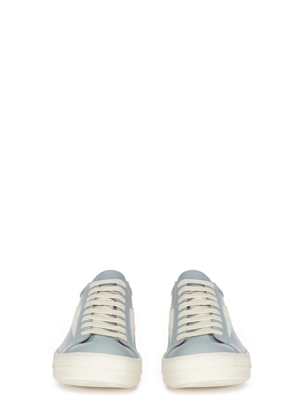 Rick Owens Porterville Vintage Low Sneakers Pale Blue / Milk