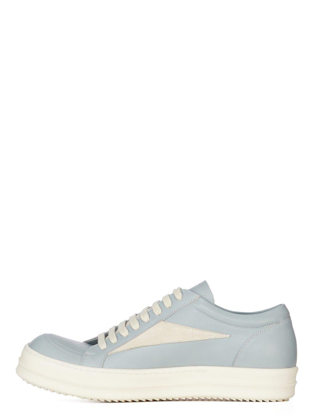 Rick Owens Porterville Vintage Low Sneakers Pale Blue / Milk