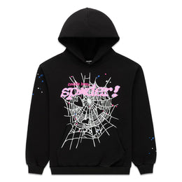 Felpa con cappuccio Sp5der x Druski Coulda Been Heart Punk V2 Gufo Nero