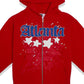 Sp5der Atlanta Zip Up Hoodie Red