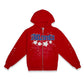 Sp5der Atlanta Zip Up Hoodie Red