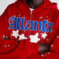 Sp5der Atlanta Zip Up Hoodie Red