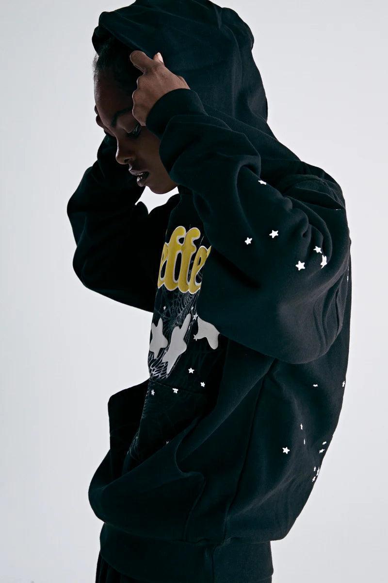 Sp5der Jeffery Hoodie Black