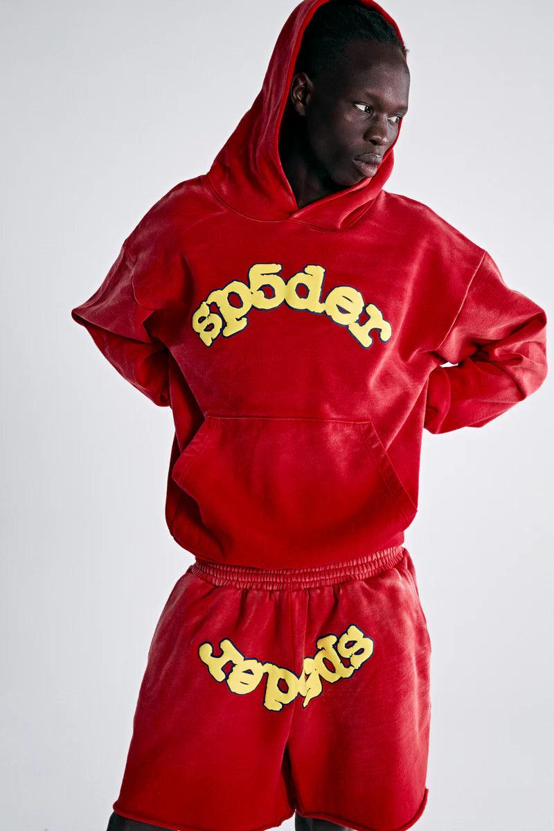 Sp5der OG Logo Hoodie Red