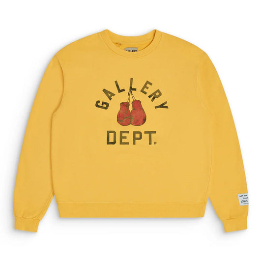 Gallery Dept. Boxing Merch Crewneck Gold Yellow