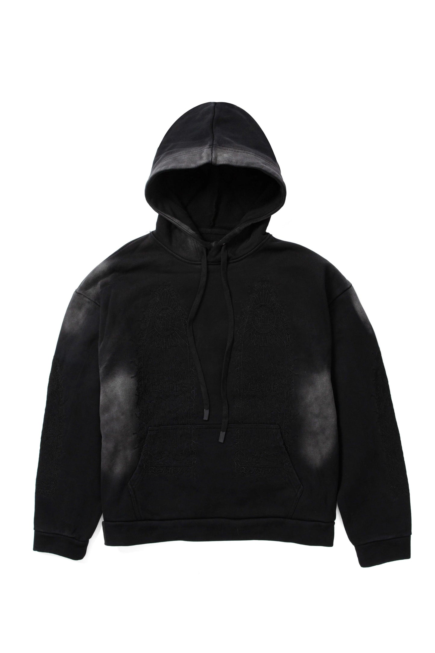 Who Decides War Thorned Hooded Pullover Black