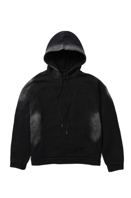 Who Decides War Thorned Hooded Pullover Black