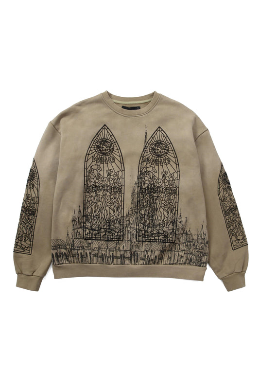 Who Decides War Cathedral Pullover Tan