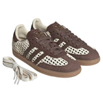 Adidas Samba OG Basketweave Cream White Earth Strata (Women's) sneakers — style IH9373 — photo 2 of 5 - Image 2