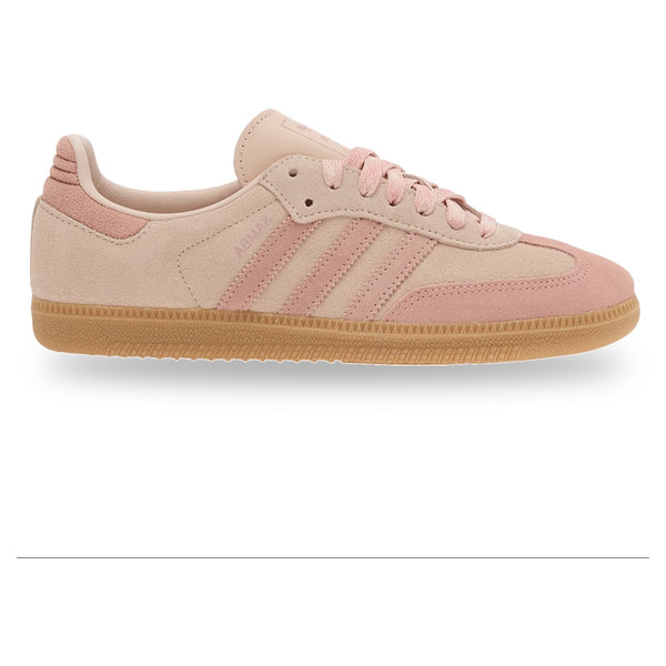 Pink Adidas sneaker on a white background