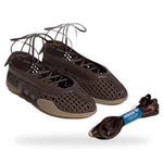 adidas-taekwondo-mei-ballet-basketweave-brown-gum-womens - Image 2