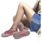 Adidas Taekwondo Mei Ballet Leopard Print Team Victory Red (Women's) sneakers — style KJ0647 — photo 3 of 5 - Image 3