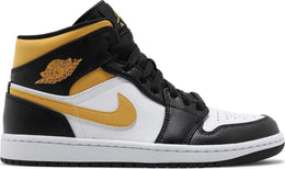 Air Jordan 1 Mid Bianco Pollen Nero (Bambini Scuola dell'infanzia)