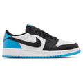 Air Jordan 1 Retro Low OG Schwarz Dunkel Pulverblau (GS)