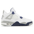 Air Jordan 4 Retro Weiß Mitternachtsblau (GS)