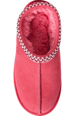 Red slipper with white trim on a white background - Image 4