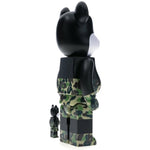 Bearbrick BAPE Mickey Mouse 100% & 400% Set Black Green Camo - Supra Sneakers - Image 5