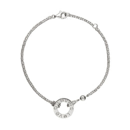 Cartier Love Bracelet, 18k White Gold, 2 Diamonds