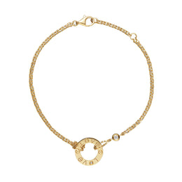 Cartier Love Bracelet, 18k Yellow Gold, 2 Diamonds