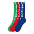 Chrome Hearts 3er Pack CH-Logo Socken Mehrfarbig
