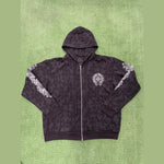 Chrome Hearts Cemetery Cross Zip-Up Hoodie Black - Supra Sneakers - Image 4