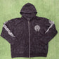 Chrome Hearts Cemetery Cross Zip-Up Hoodie Black - Supra Sneakers