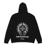 Chrome Hearts Los Angeles Horseshoe Hoodie Black - Supra Sneakers - Image 2