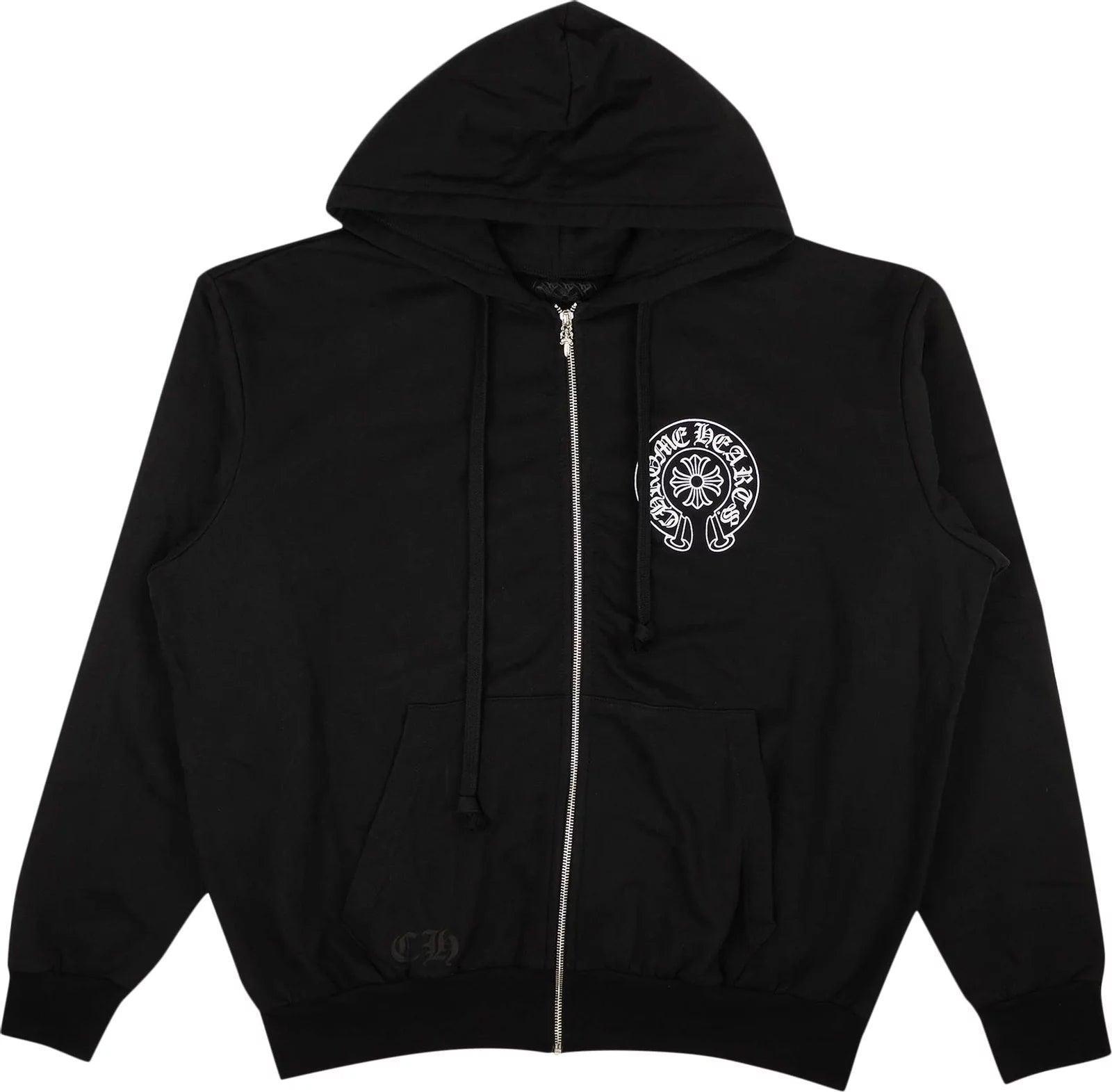 Chrome Hearts Los Angeles Horseshoe Zip-Up Hoodie Black - Supra Sneakers