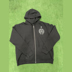 Chrome Hearts Malibu Exclusive Horse Shoe Zip Up Hoodie Black - Supra Sneakers - Image 3