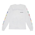 Chrome Hearts Multicolor Friedhof Langarm-T-Shirt Weiß