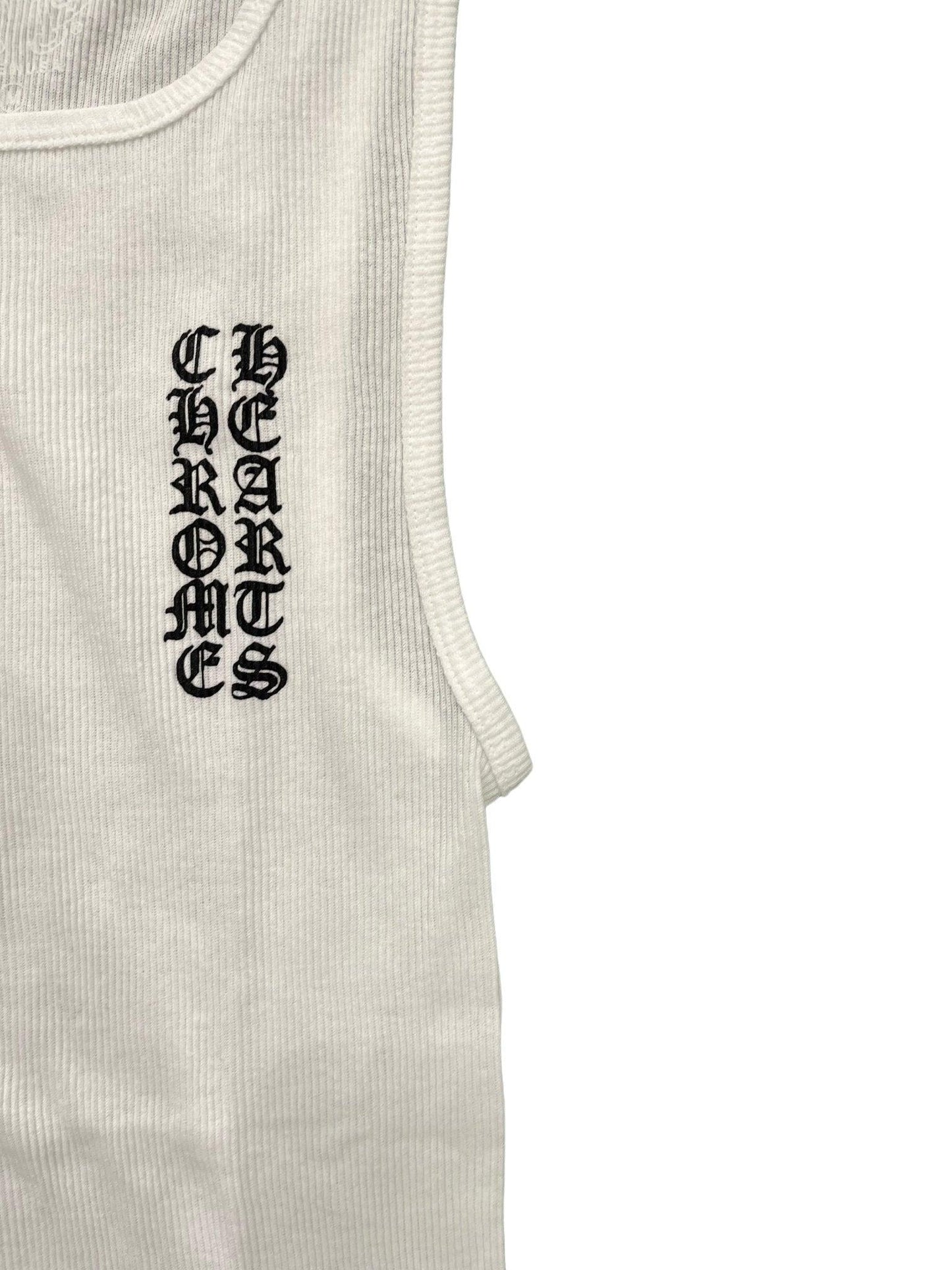 Chrome Hearts Scroll Rib Tank Top White - Supra Sneakers